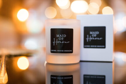 Bridal party candle - maid of honour